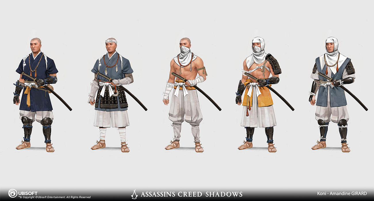 Warrior Monk Concept Artwork from Assassin's Creed Shadows