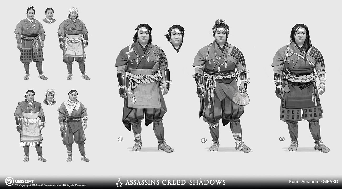 Yaya Concepts from Assassin's Creed Shadows
