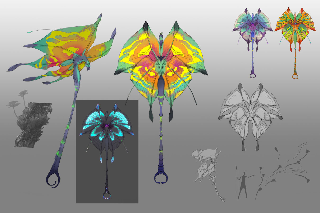Flutterflower Concept Art from Avatar: Frontiers of Pandora