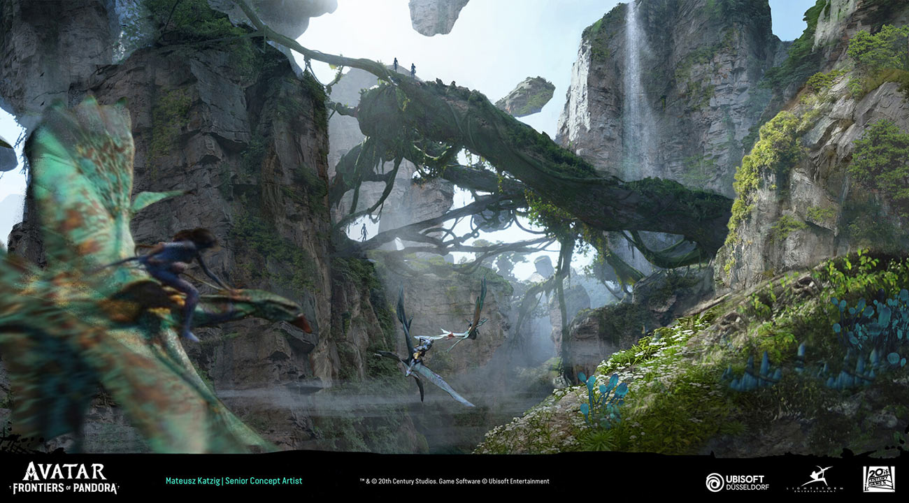 Flying Concept Art from Avatar: Frontiers of Pandora