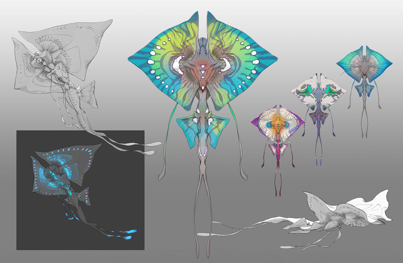Kite Manta Concept Art from Avatar: Frontiers of Pandora