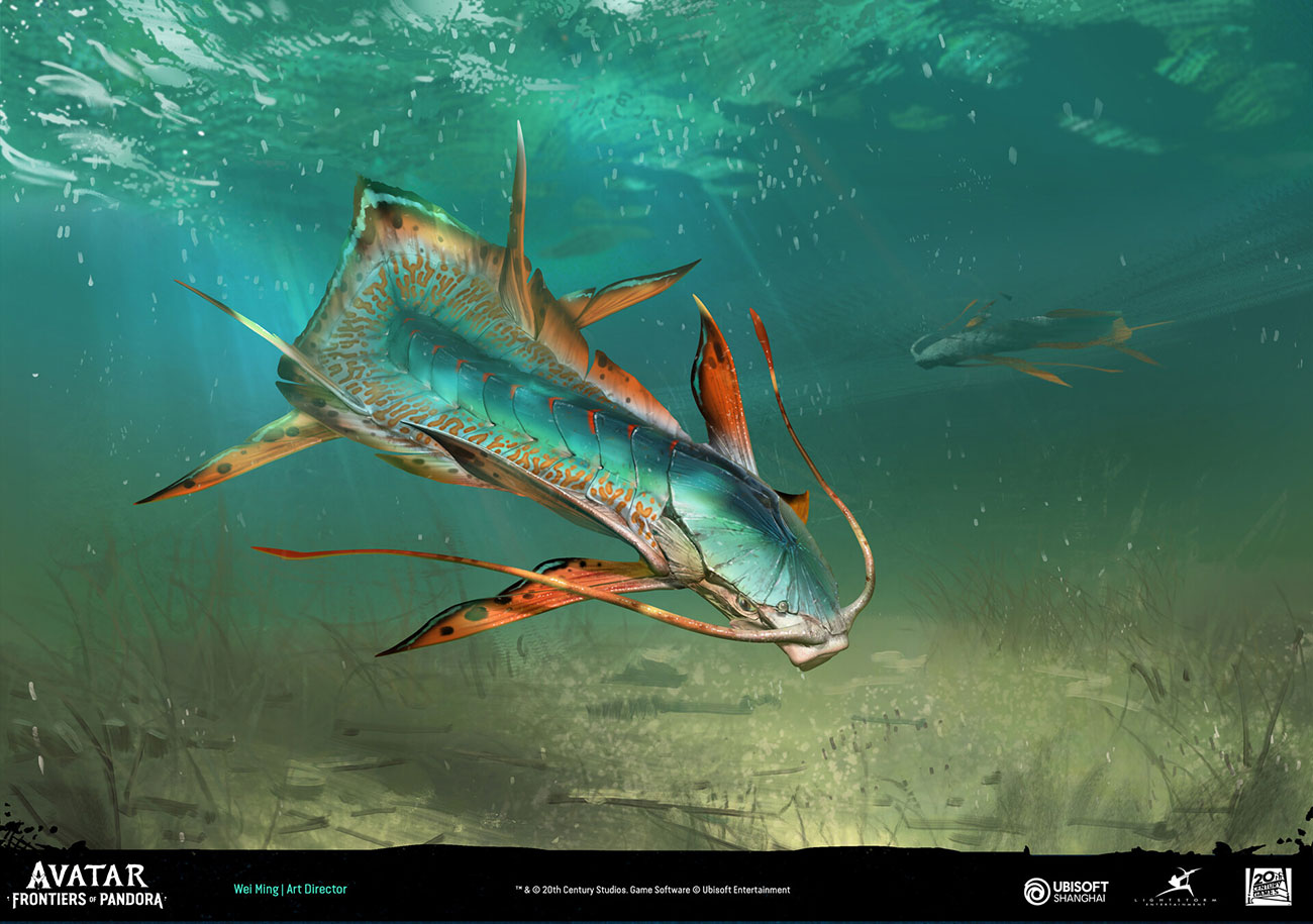 Octofin Fish Art from Avatar: Frontiers of Pandora