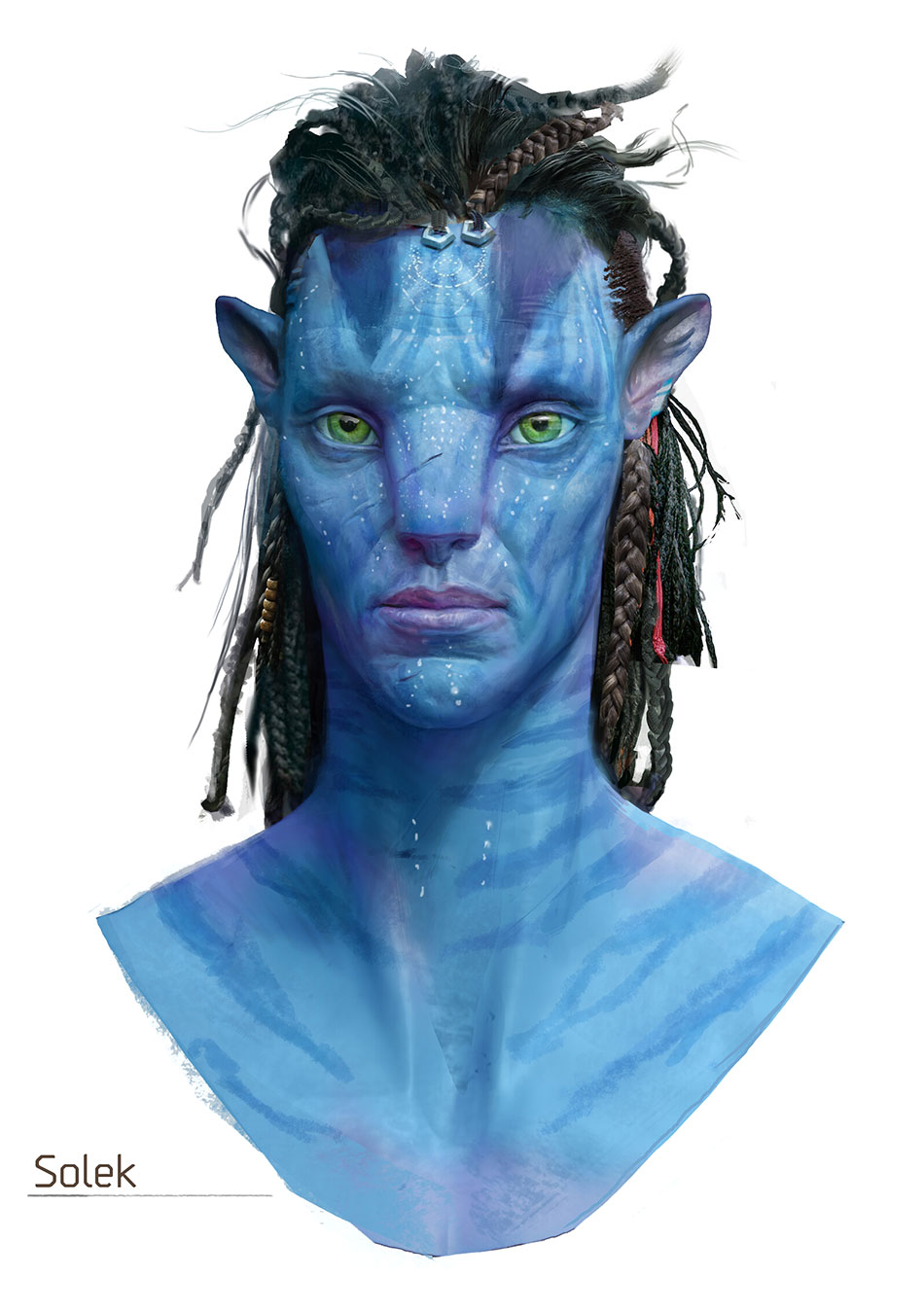 So'lek Face Concept Art from Avatar: Frontiers of Pandora
