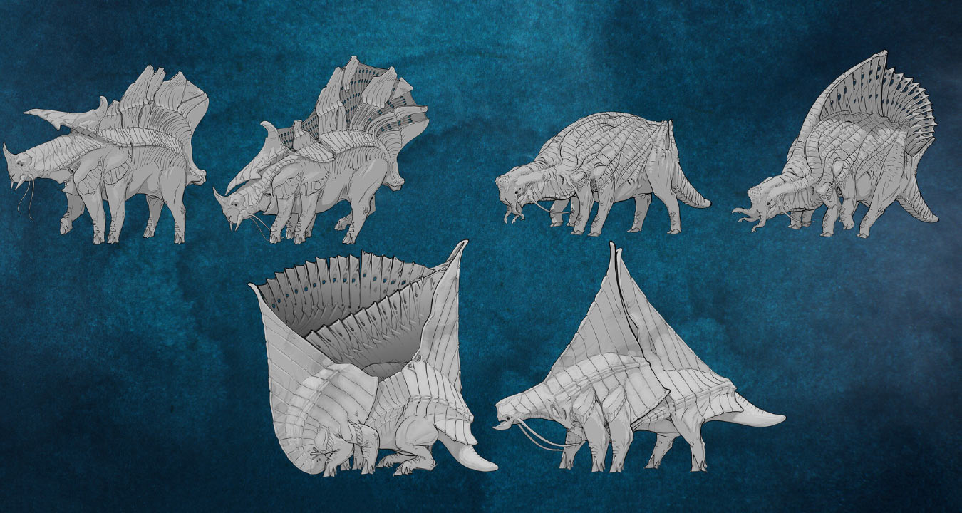 Soundblast Colossus Sketches from Avatar: Frontiers of Pandora