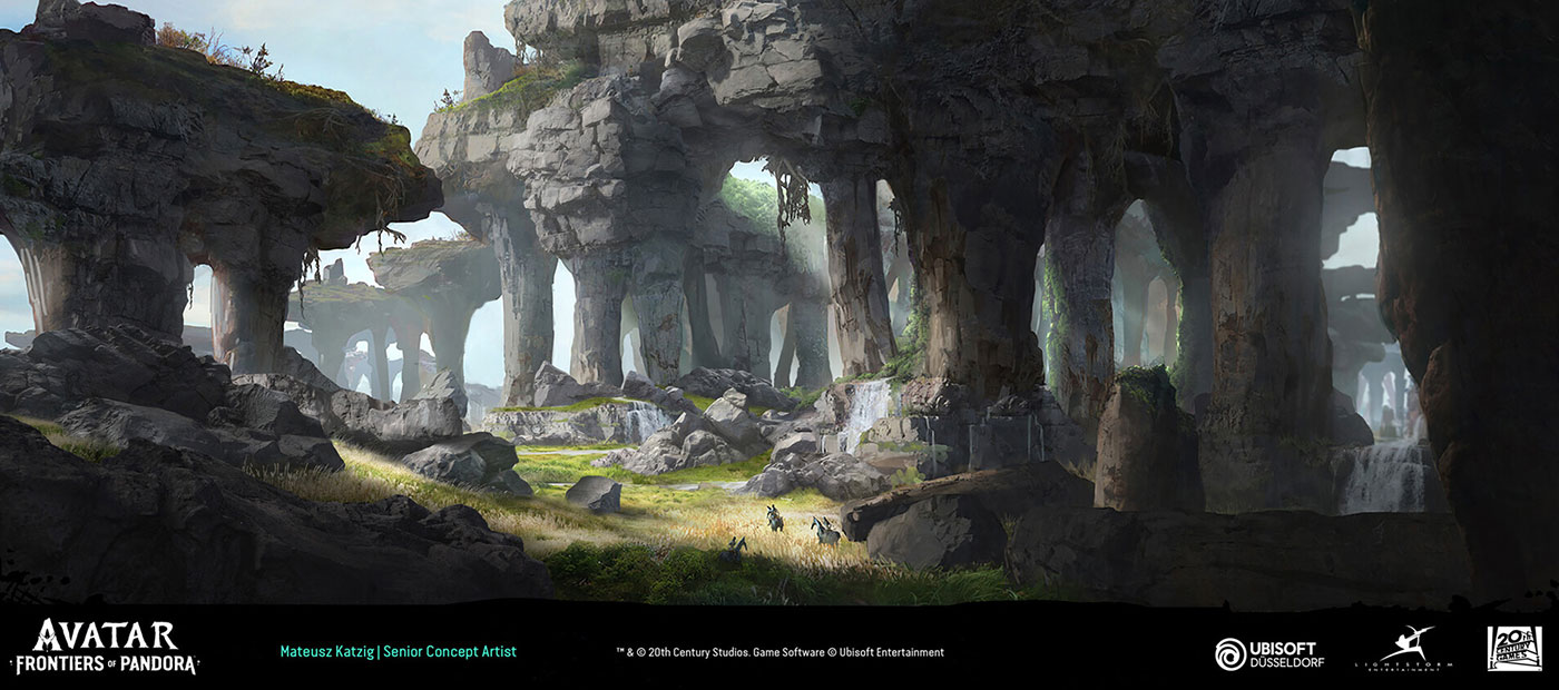 Upper Plains Pillar Canyon Art from Avatar: Frontiers of Pandora