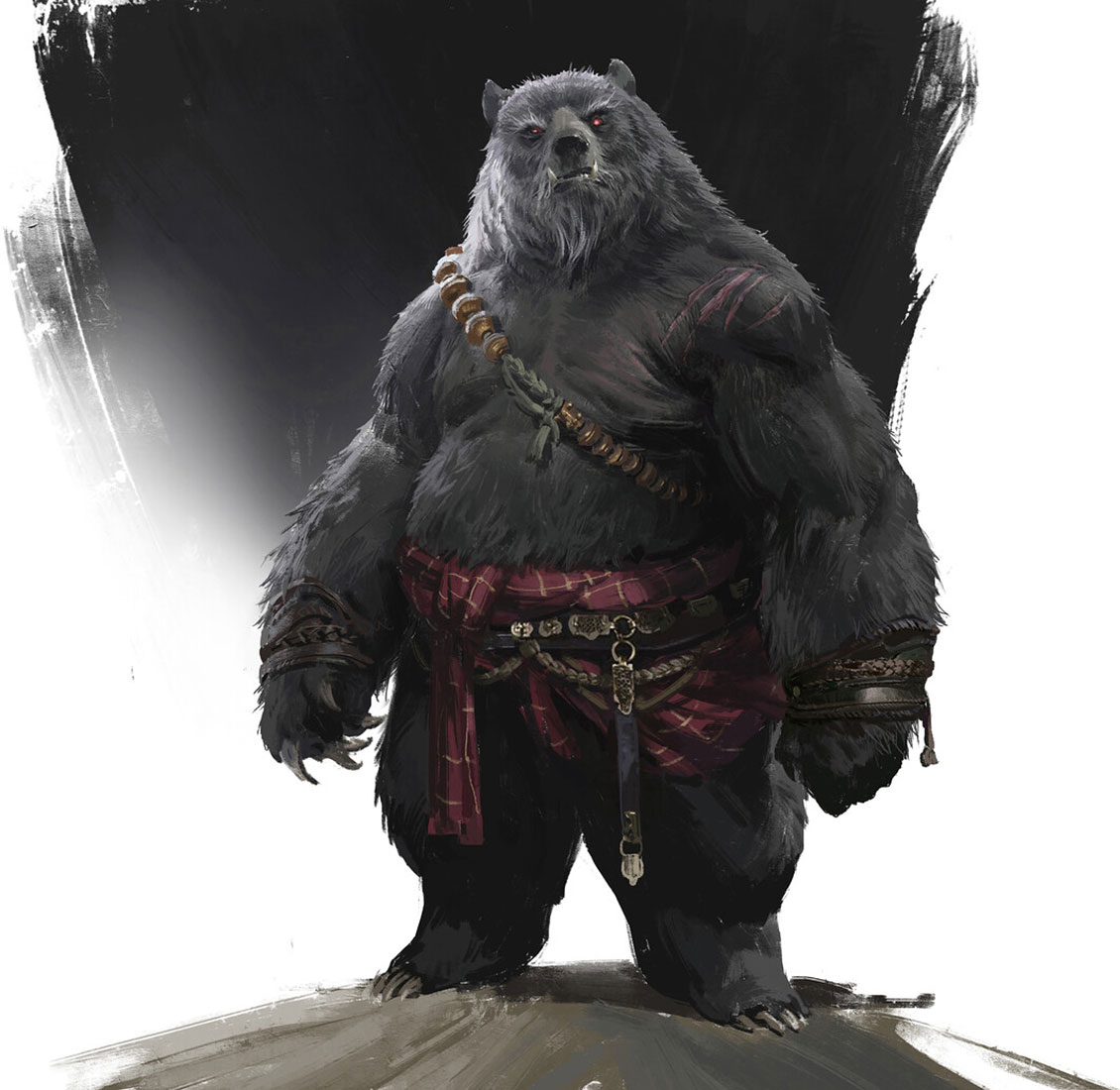 Black Bear Guai Concept Art from Black Myth: Wukong