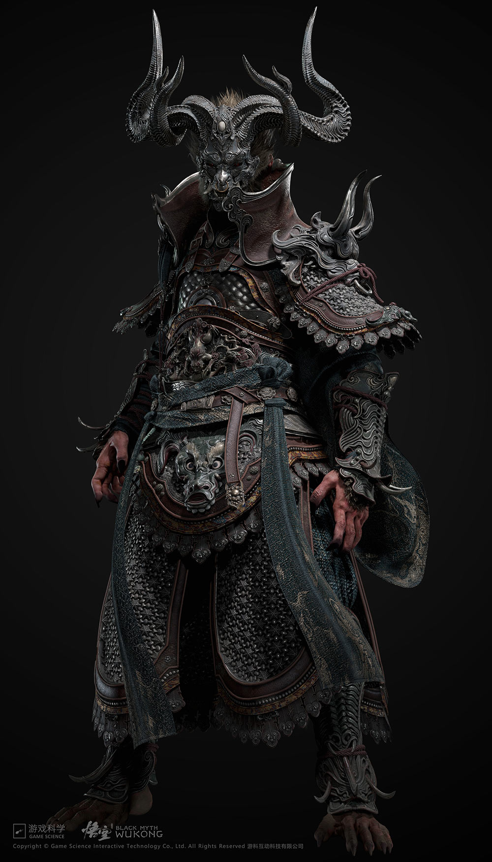 Bull King Armor Set Art from Black Myth: Wukong
