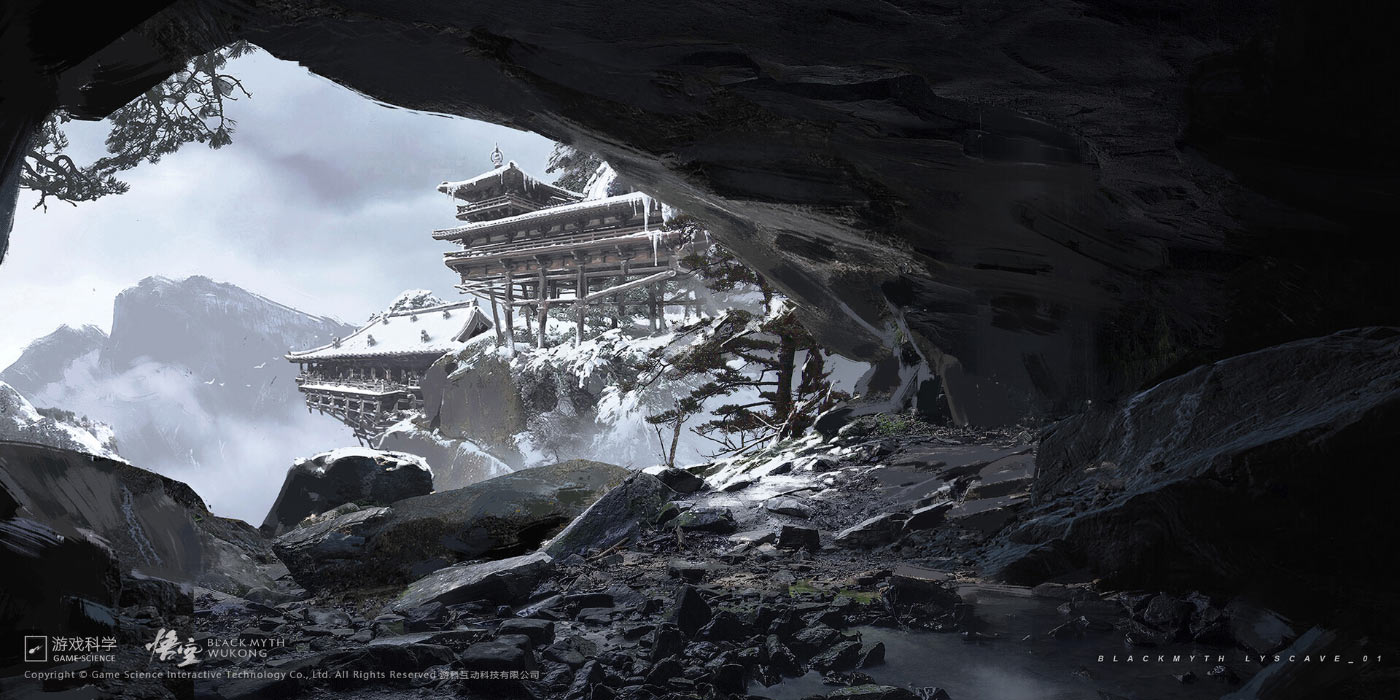 Cave Concept Art from Black Myth: Wukong