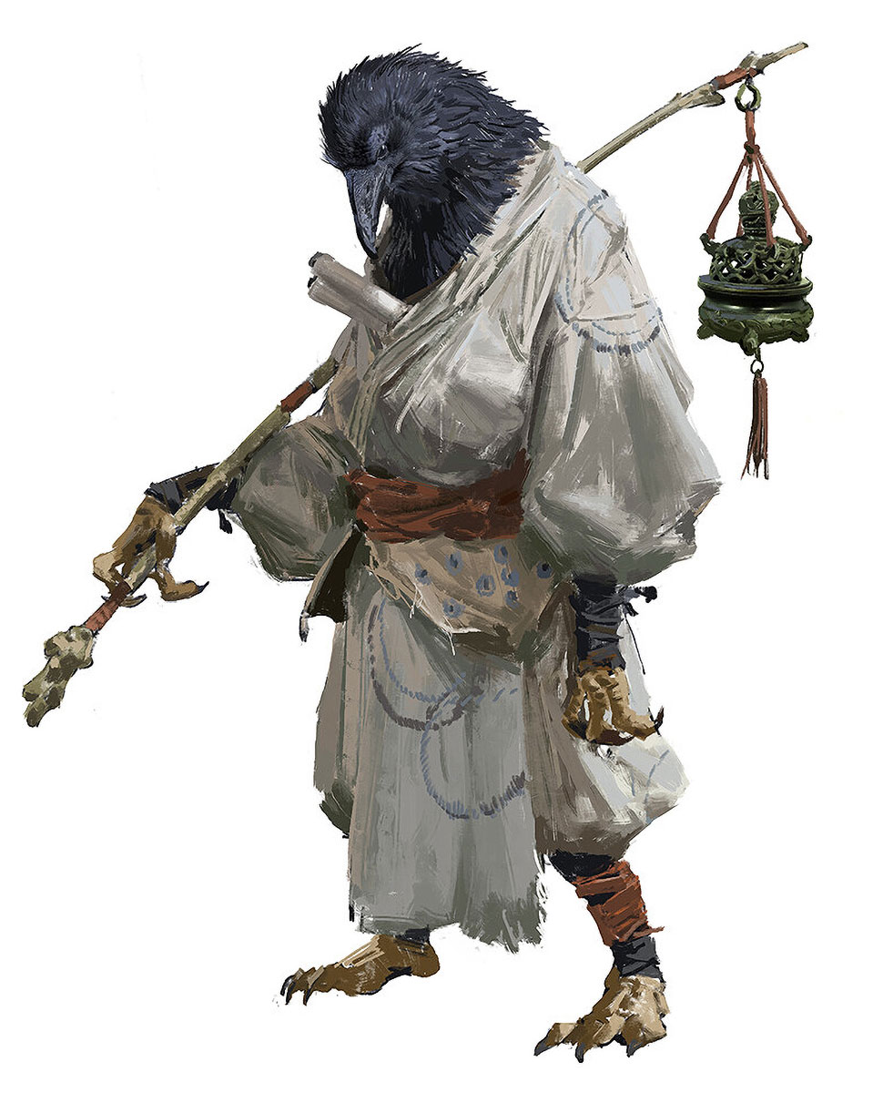 Crow Diviner Art from Black Myth: Wukong