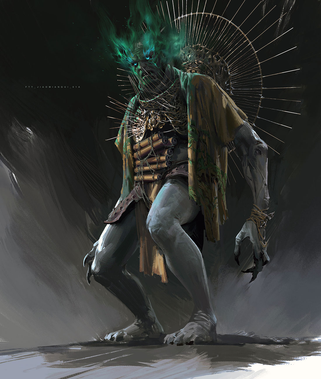 Dark-Faced Overlord Concept Art from Black Myth: Wukong