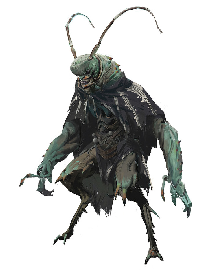 Grasshopper Guai Concept Art from Black Myth: Wukong