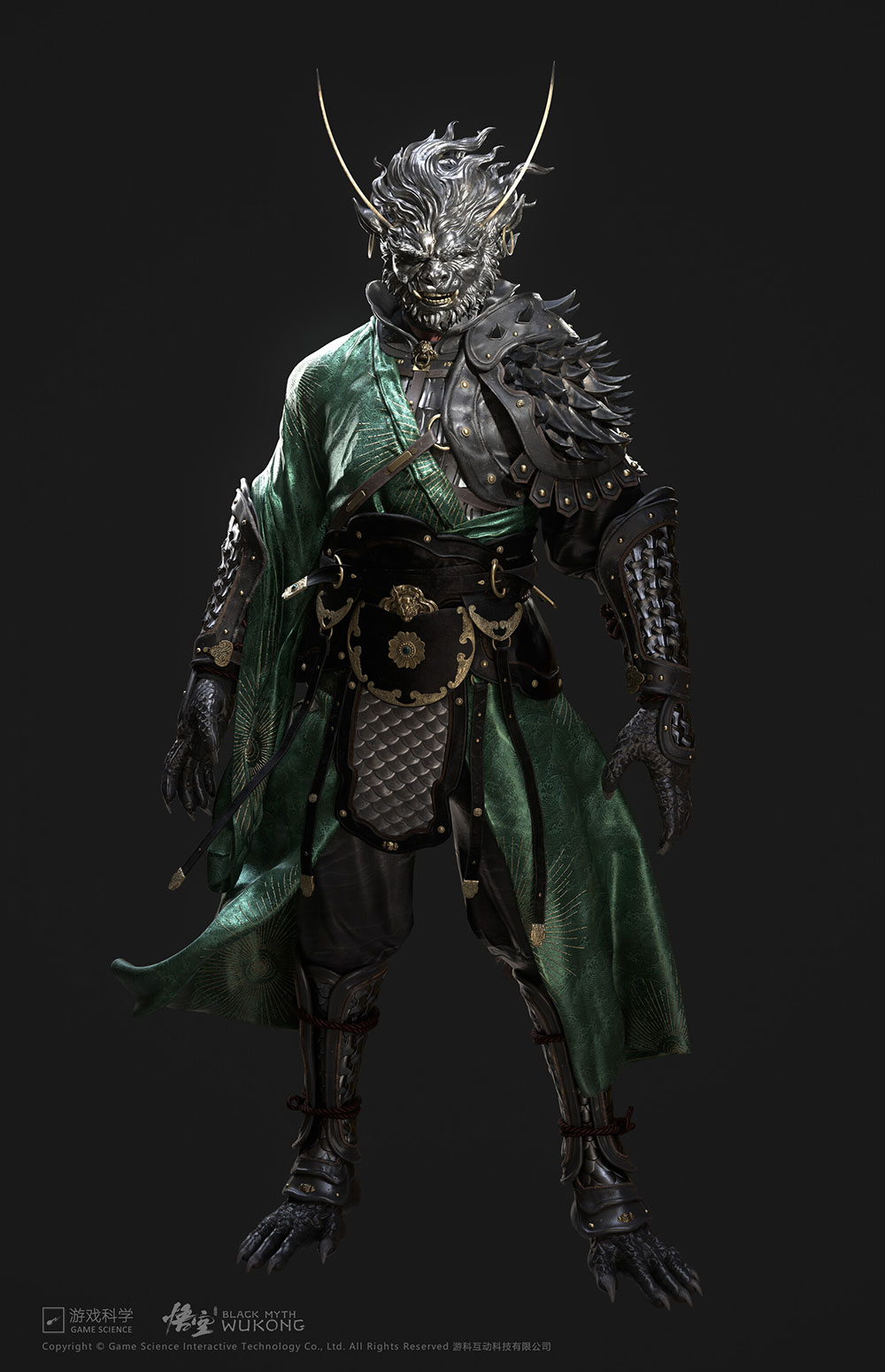 Iron-Tough Armor Set Art from Black Myth: Wukong