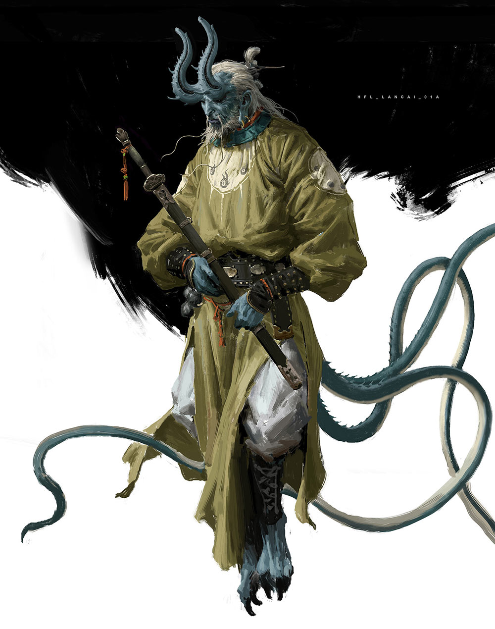 Lancai Concept Art from Black Myth: Wukong