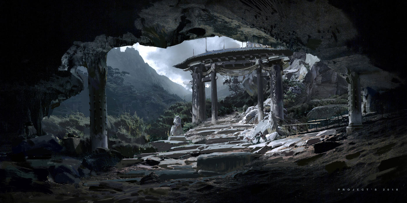 Precepts Forest Monk Dwelling Art from Black Myth: Wukong