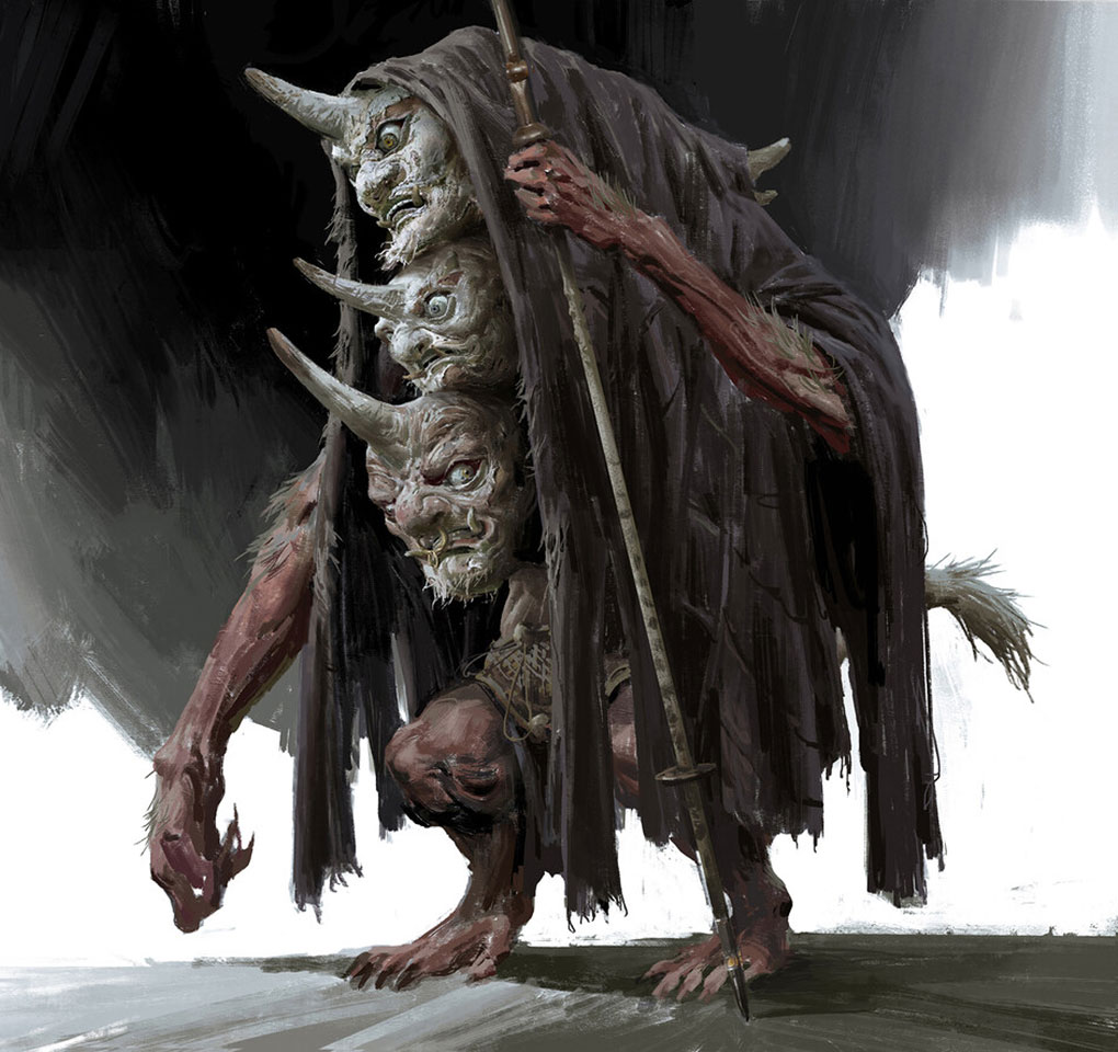 Three-Headed Priest Concept Art from Black Myth: Wukong