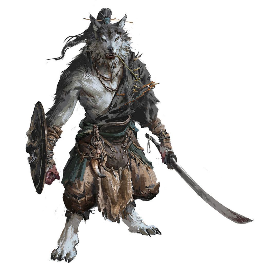 Wolf Soldier Concept Art from Black Myth: Wukong