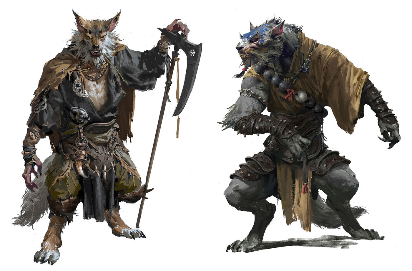 Wolfman Concepts from Black Myth: Wukong