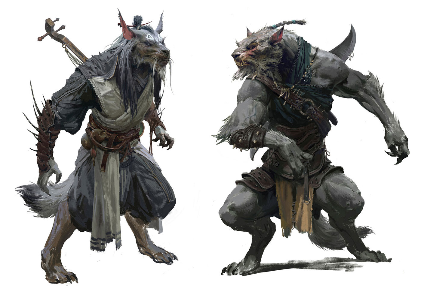 Wolfmen Concept Art from Black Myth: Wukong