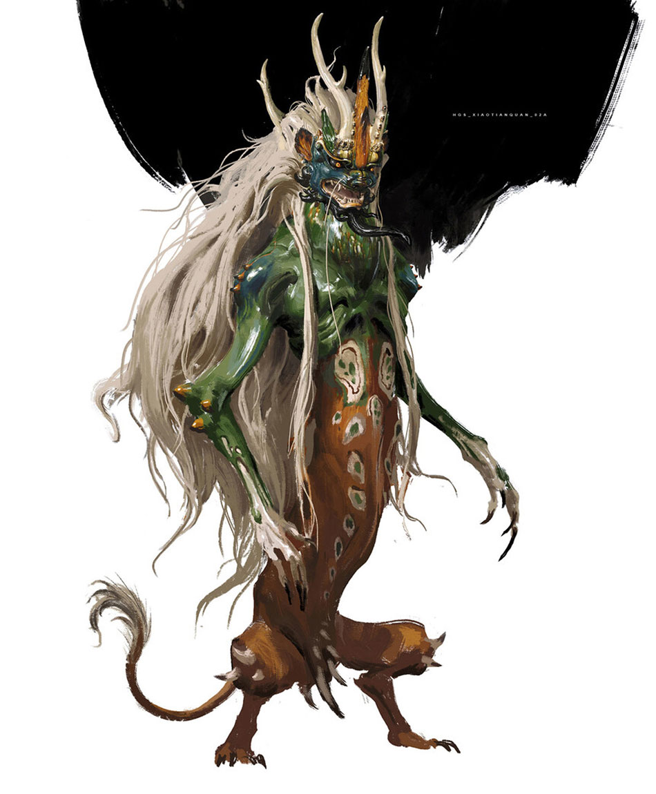 Xiaotianquan Concept Art from Black Myth: Wukong