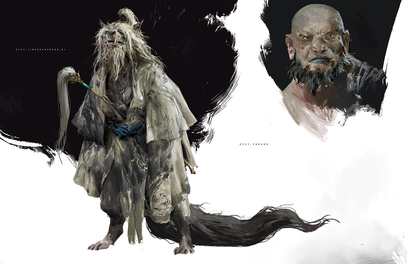 Yaoguai Taoist Art from Black Myth: Wukong