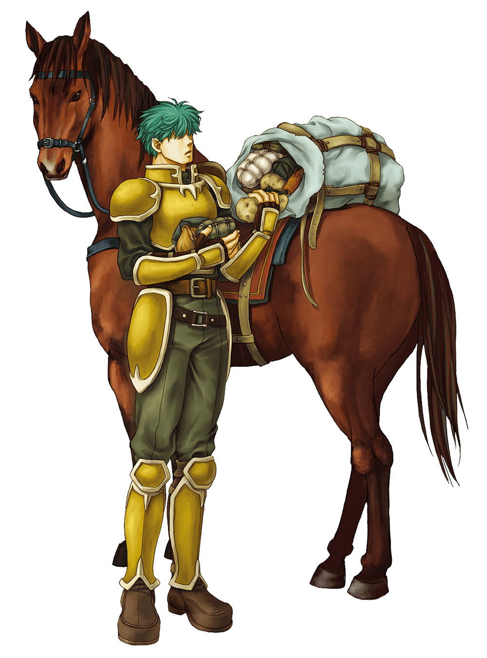 Lowen Art from Fire Emblem: The Blazing Blade