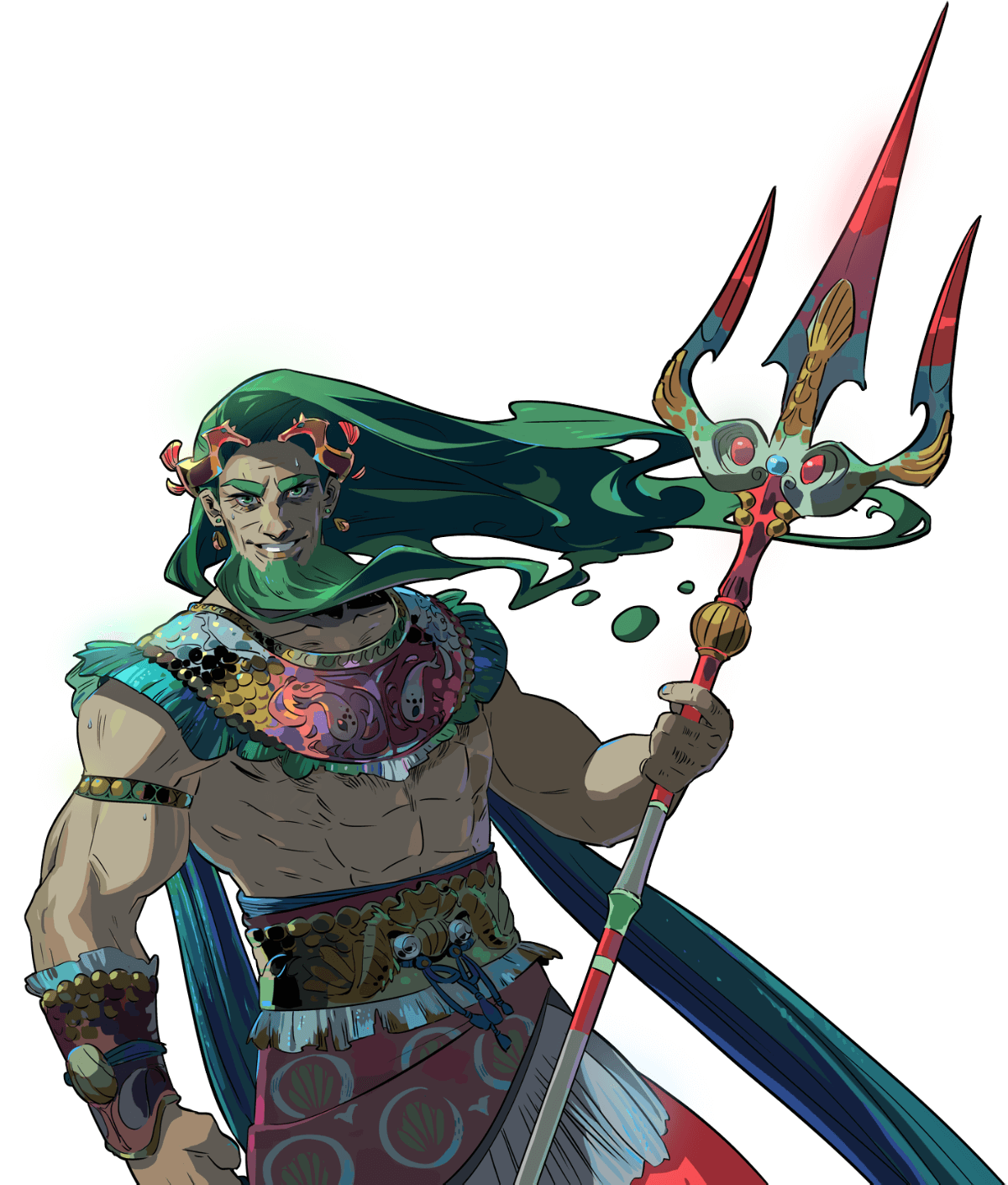 Poseidon Art from Hades II