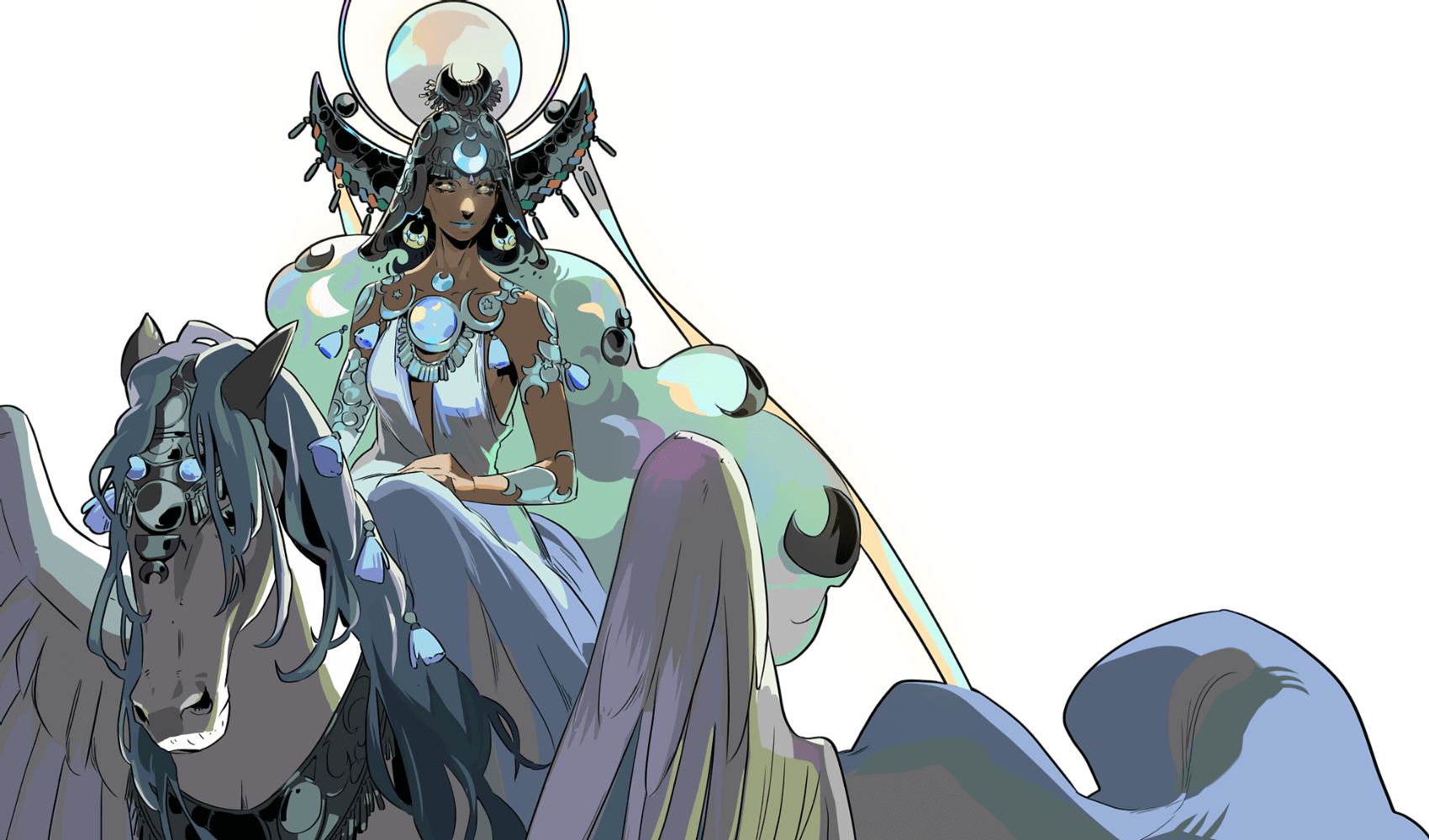 Selene Art from Hades II