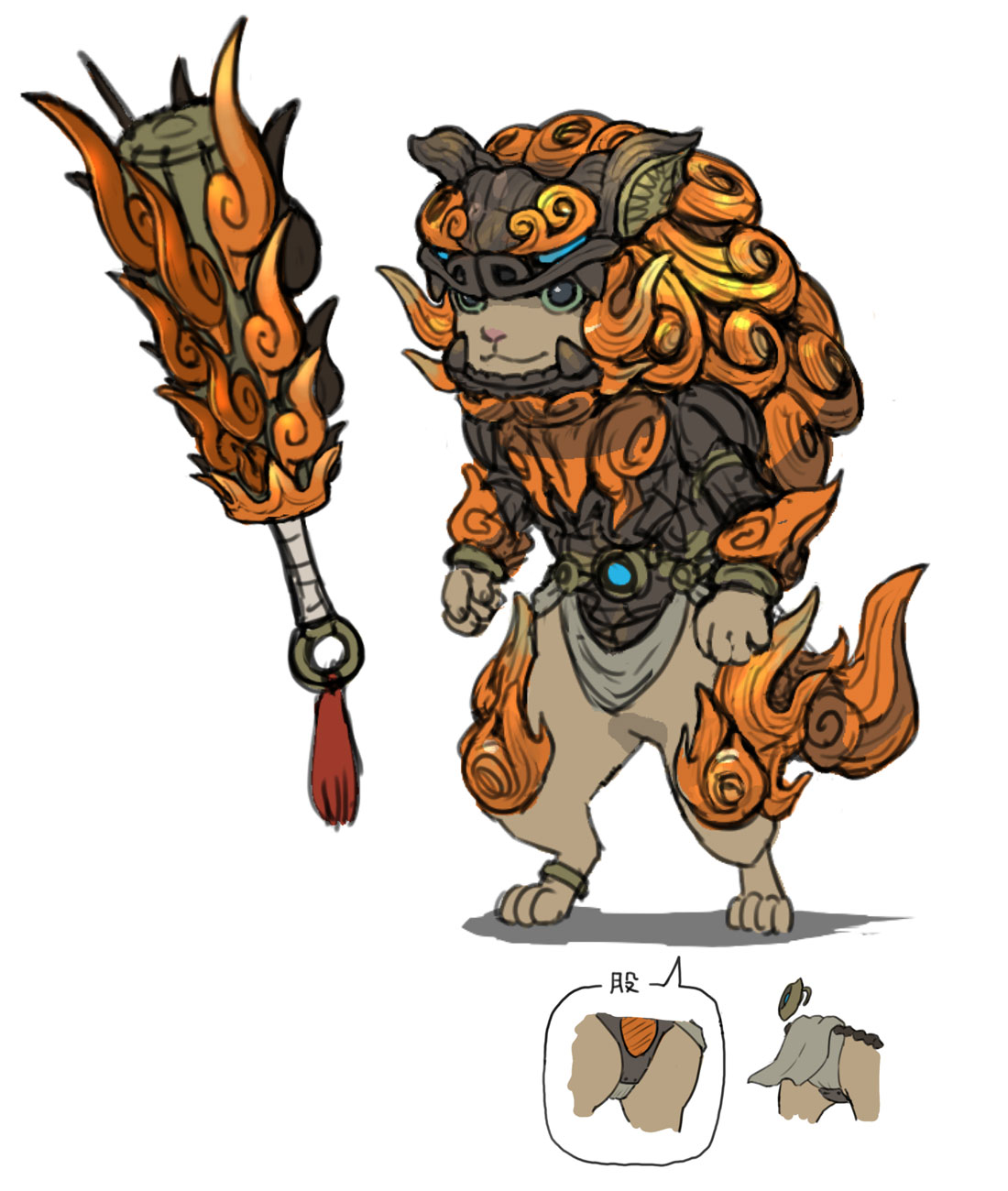 Felyne Ajarakan Set Art from Monster Hunter Wilds