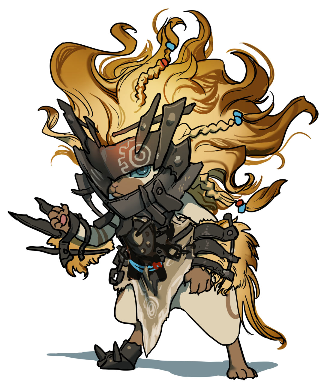Felyne Doshaguma Set Art from Monster Hunter Wilds
