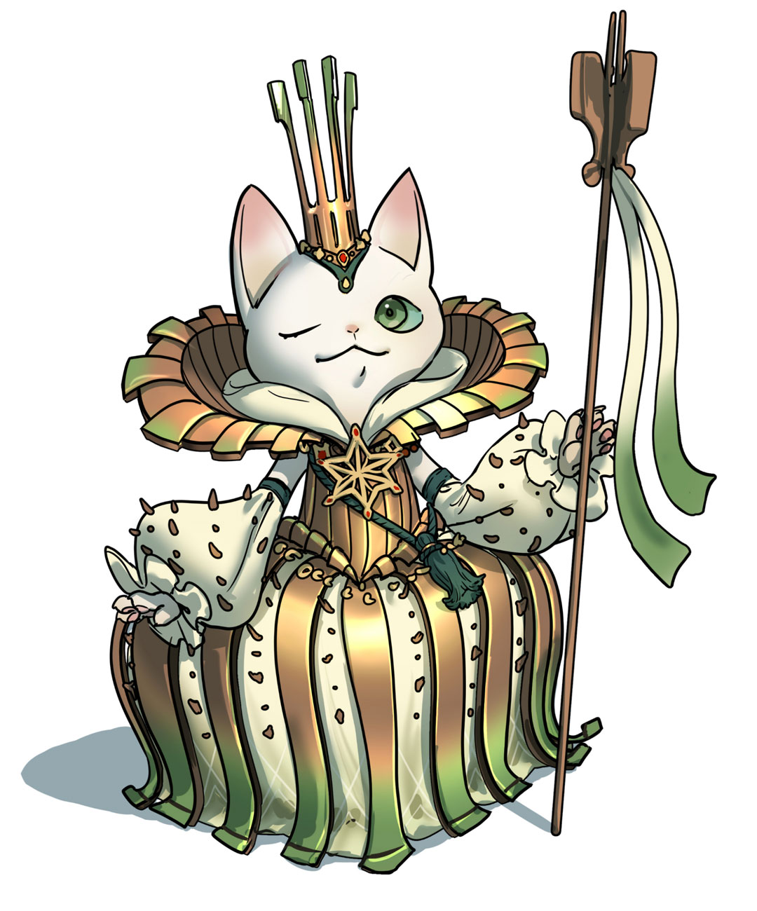 Felyne Jin Dahaad Set Art from Monster Hunter Wilds
