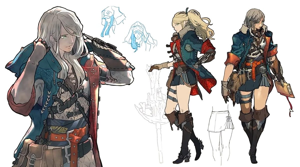Female Hunter Concept Art from Monster Hunter Wilds