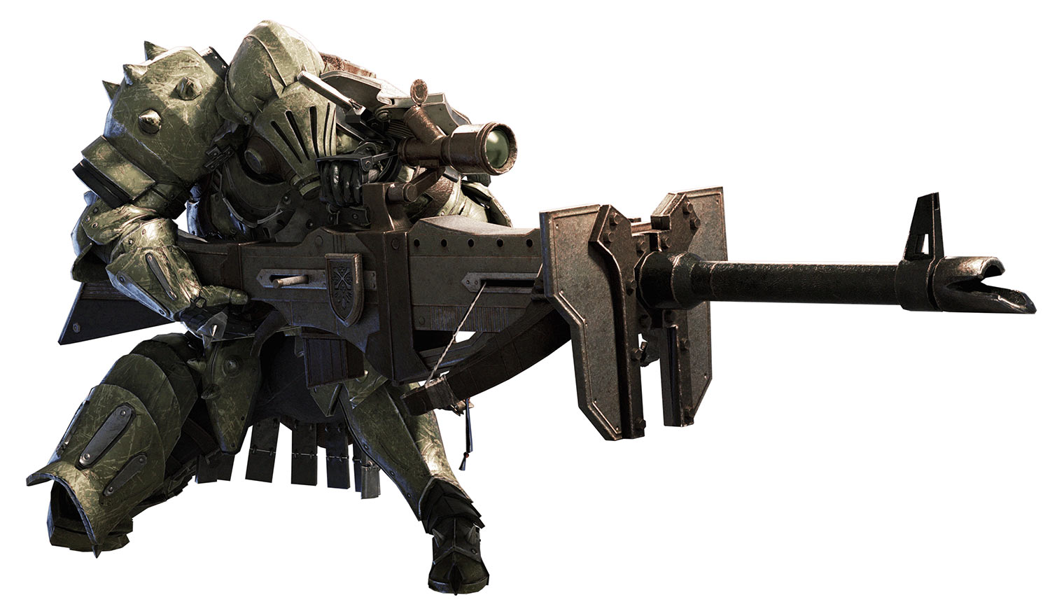 Heavy Bowgun (Male) Art from Monster Hunter Wilds