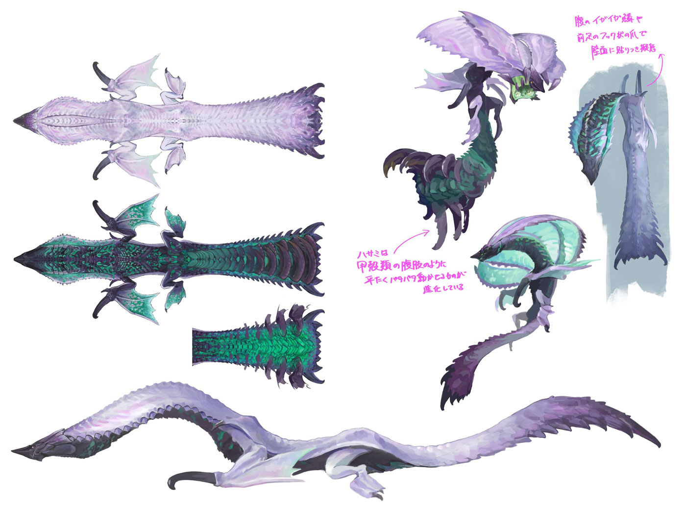 Hirabami Concept Art from Monster Hunter Wilds