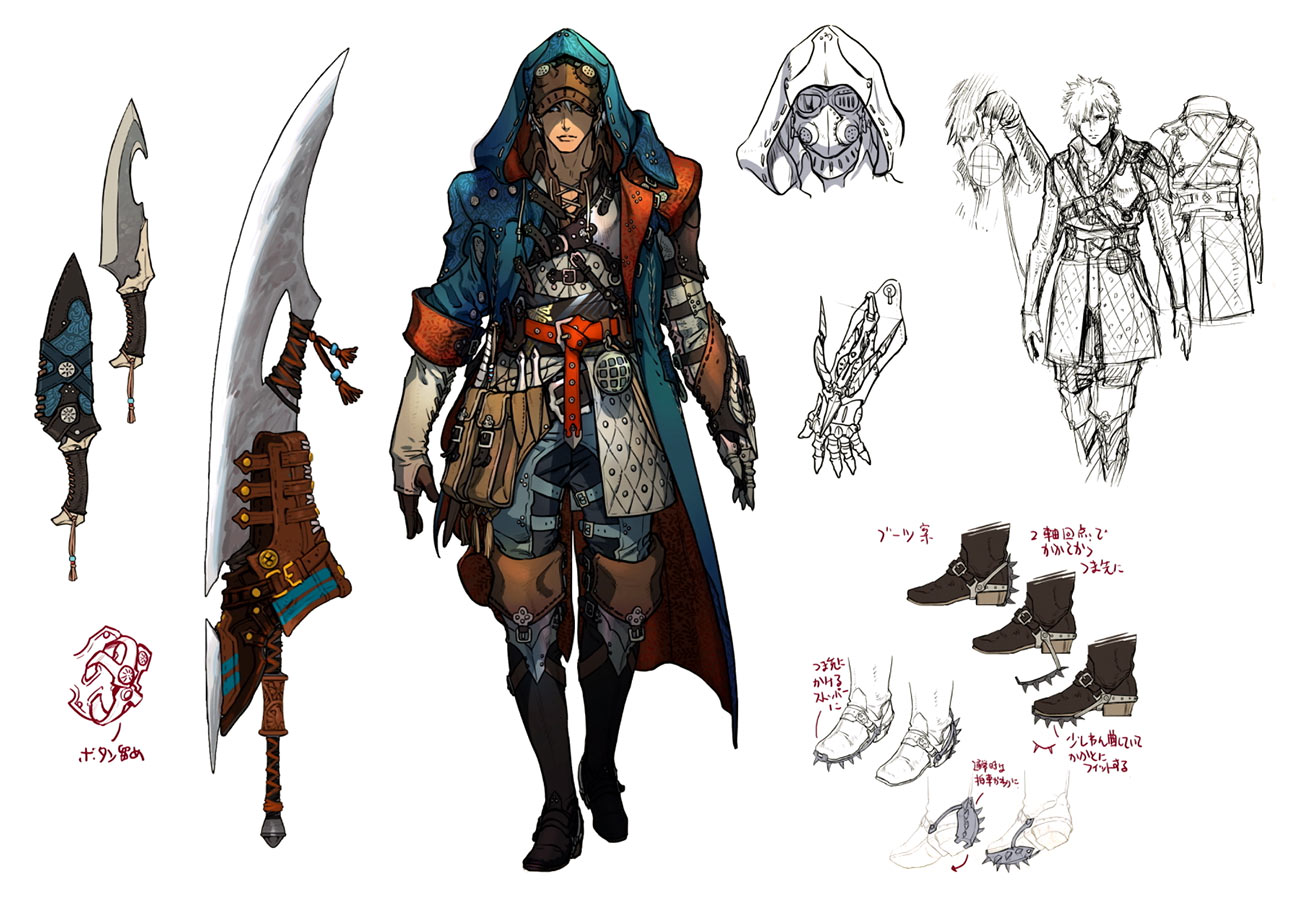 Male Hunter Concept Art from Monster Hunter Wilds