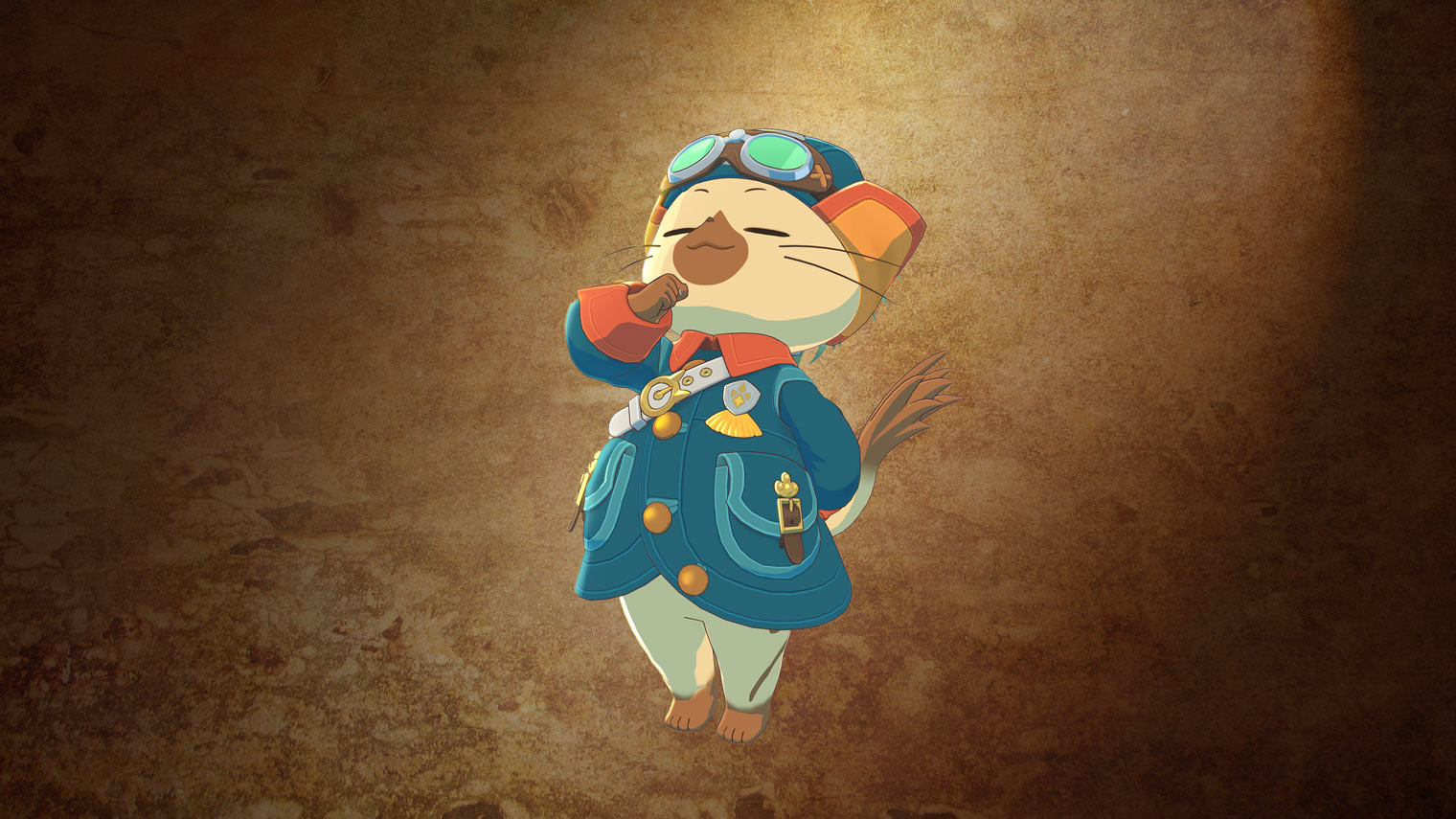 Royal Palico Rudy Armor Art from Monster Hunter Wilds