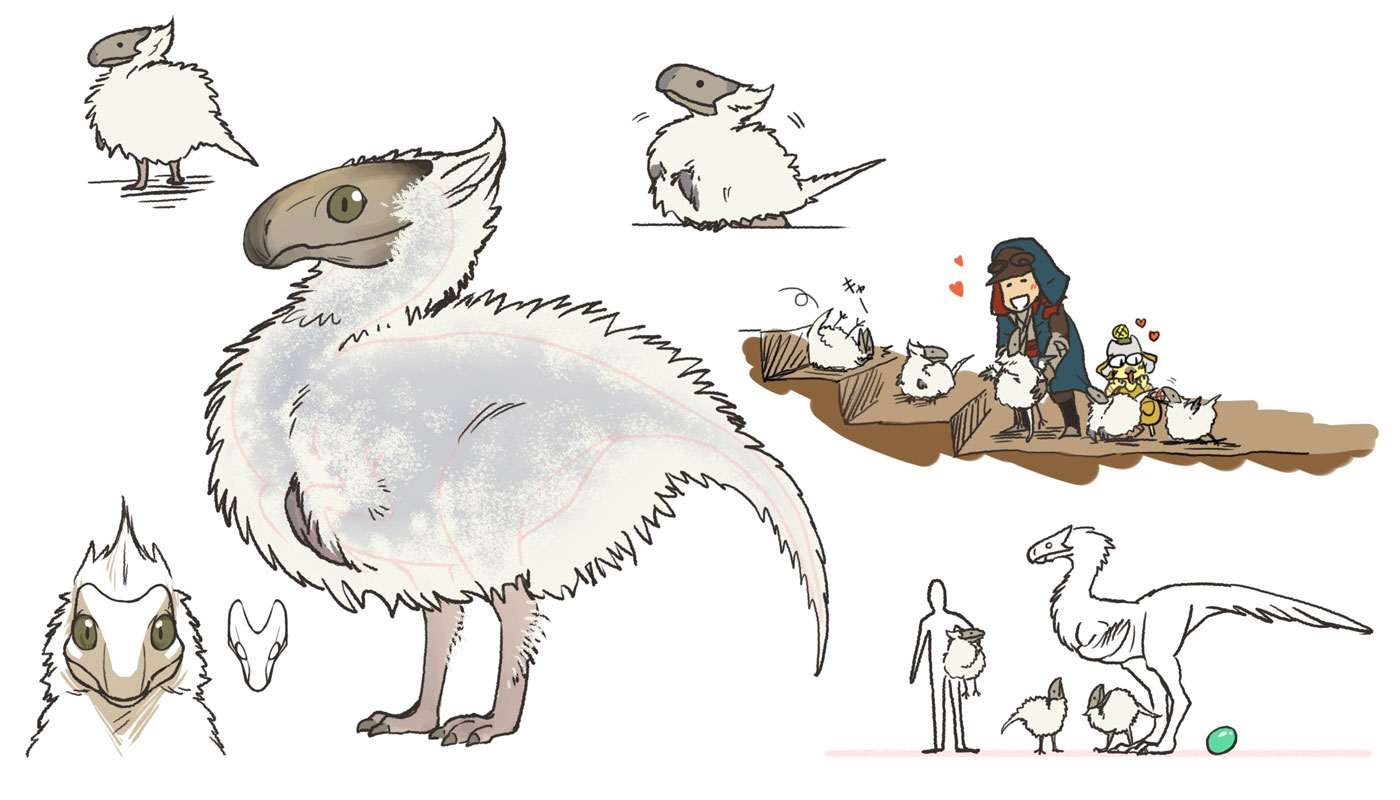 Seikret Baby Concept Art from Monster Hunter Wilds