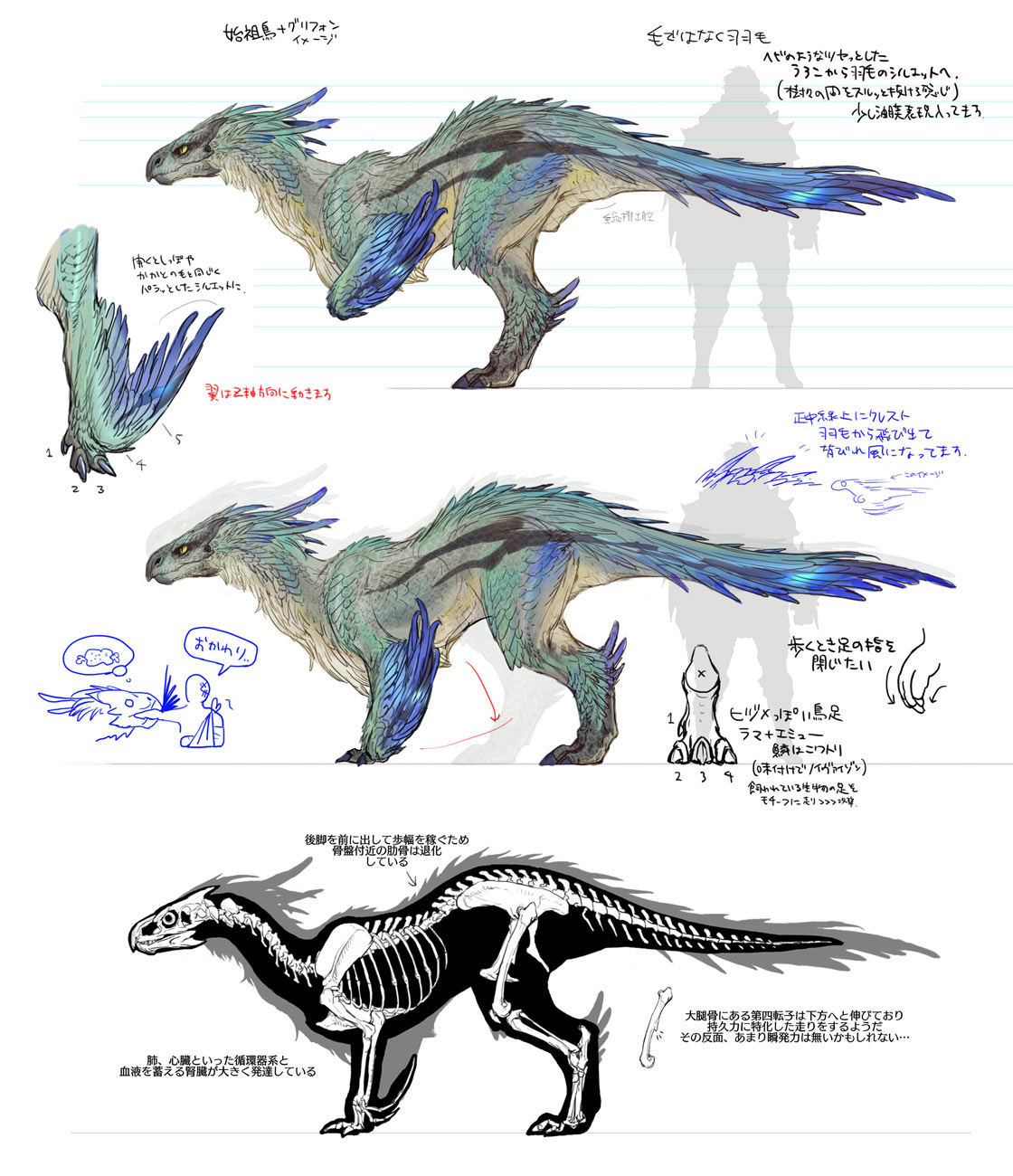 Seikret Concept Art from Monster Hunter Wilds