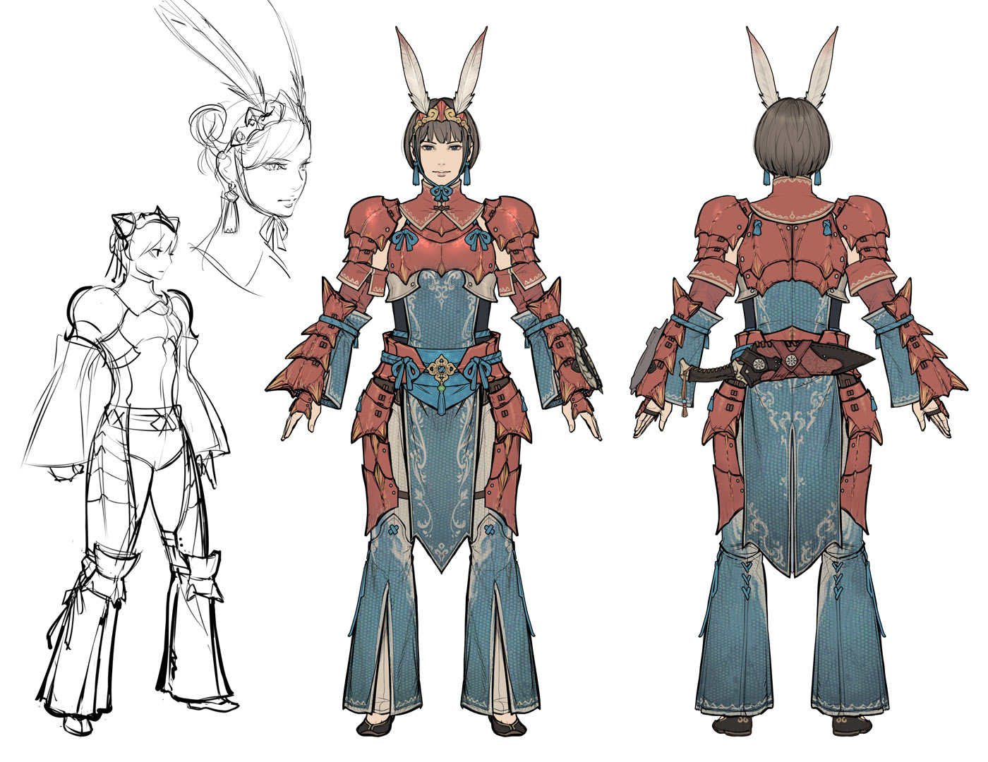 Yian Kut Ku Armor Set (Female) Art from Monster Hunter Wilds