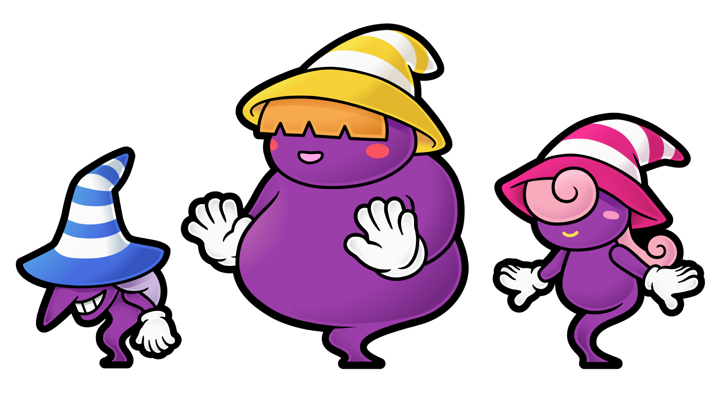 Beldam, Marilyn, and Vivian Art from Paper Mario: The Thousand-Year Door