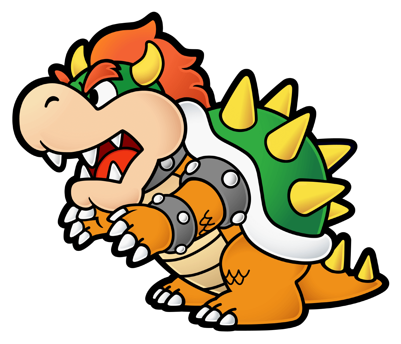Bowser Art from Paper Mario: The Thousand-Year Door