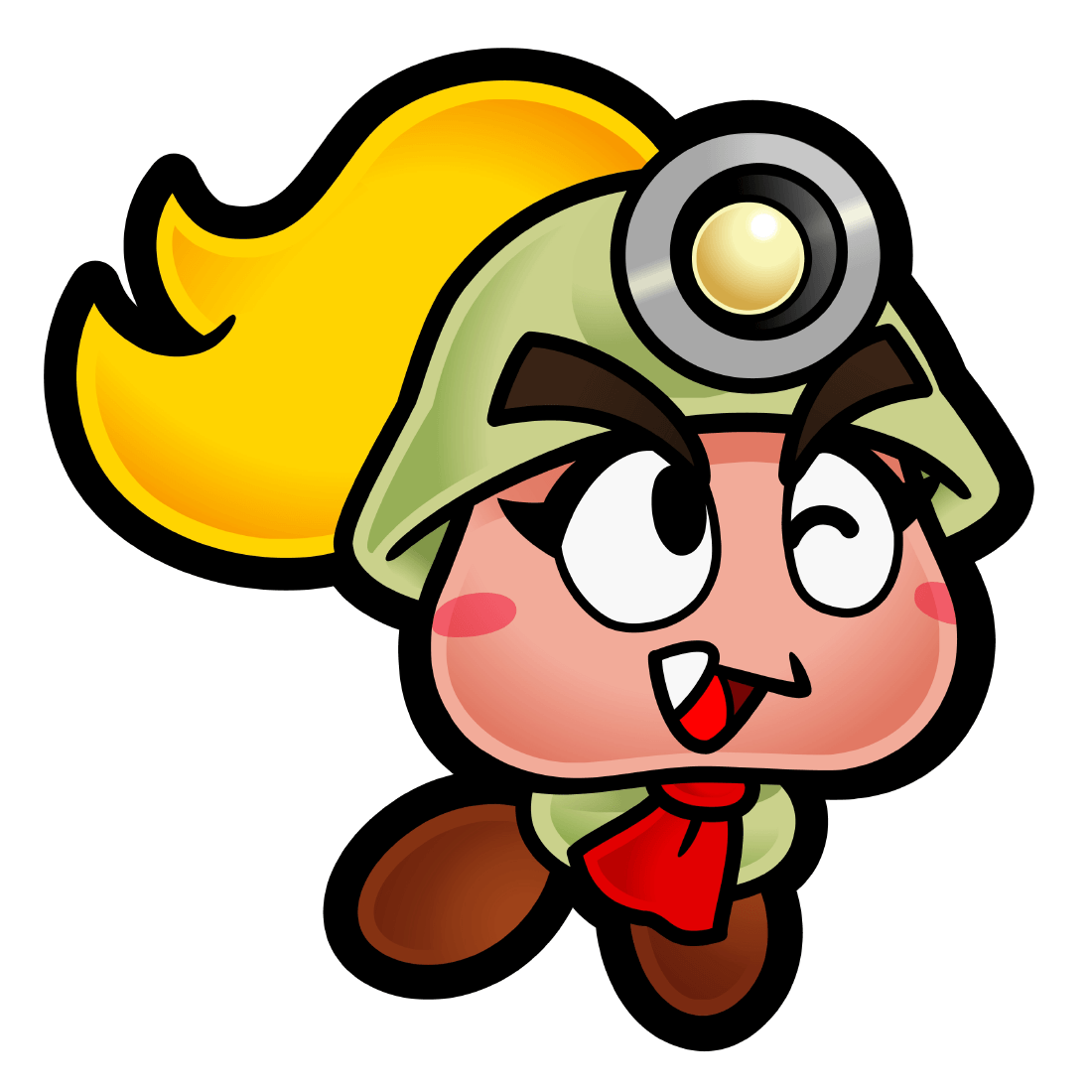 Goombella Art from Paper Mario: The Thousand-Year Door