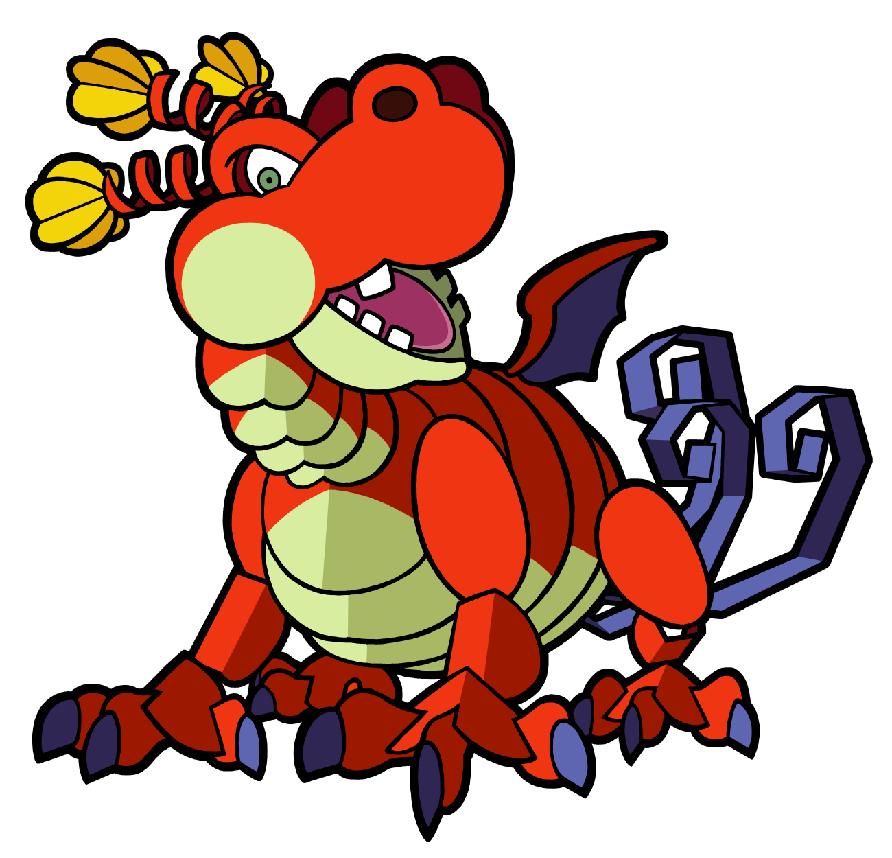 Hooktail Art from Paper Mario: The Thousand-Year Door