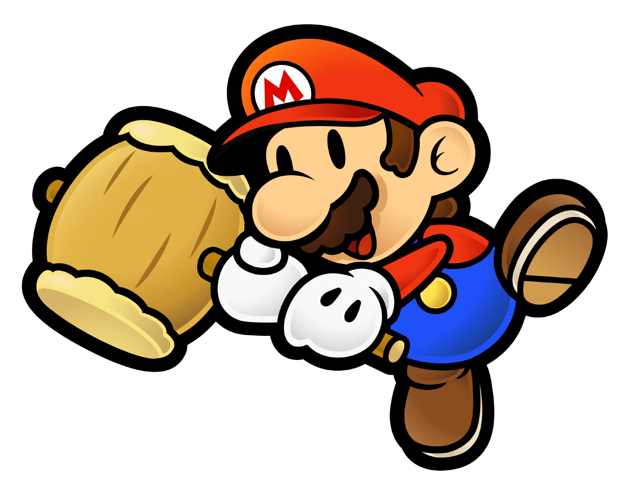 Mario and Hammer Art from Paper Mario: The Thousand-Year Door