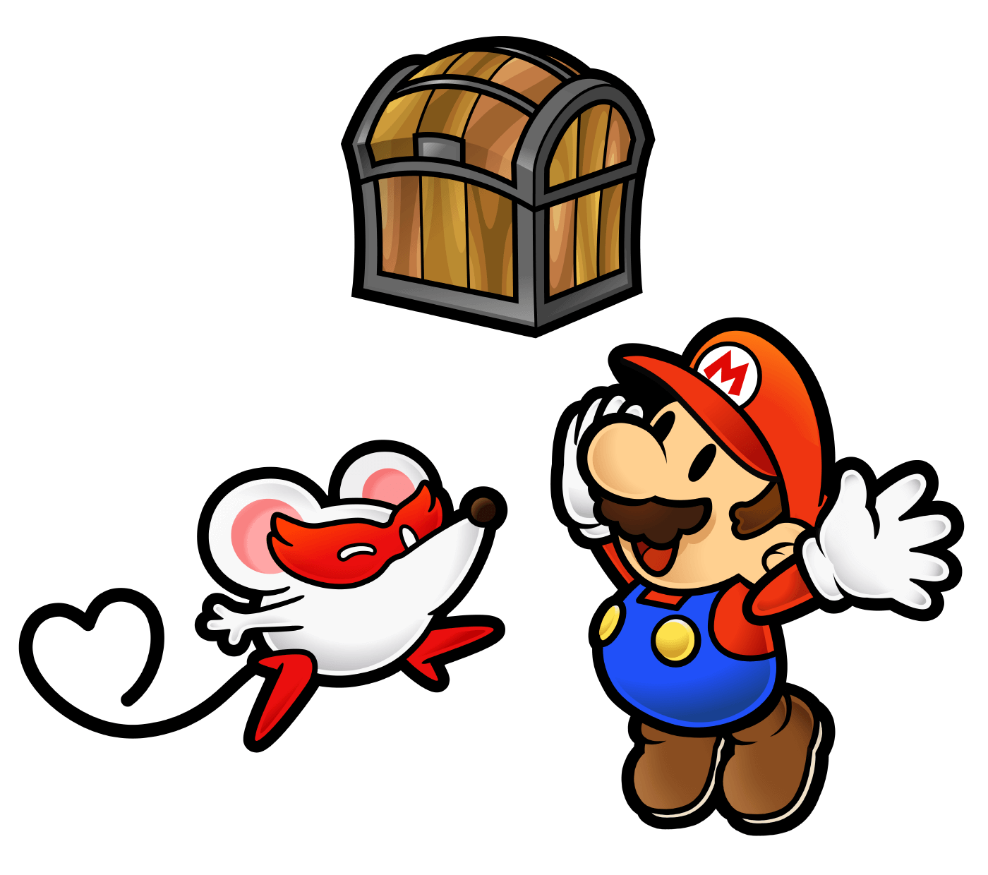 Ms. Mowz and Mario Art from Paper Mario: The Thousand-Year Door