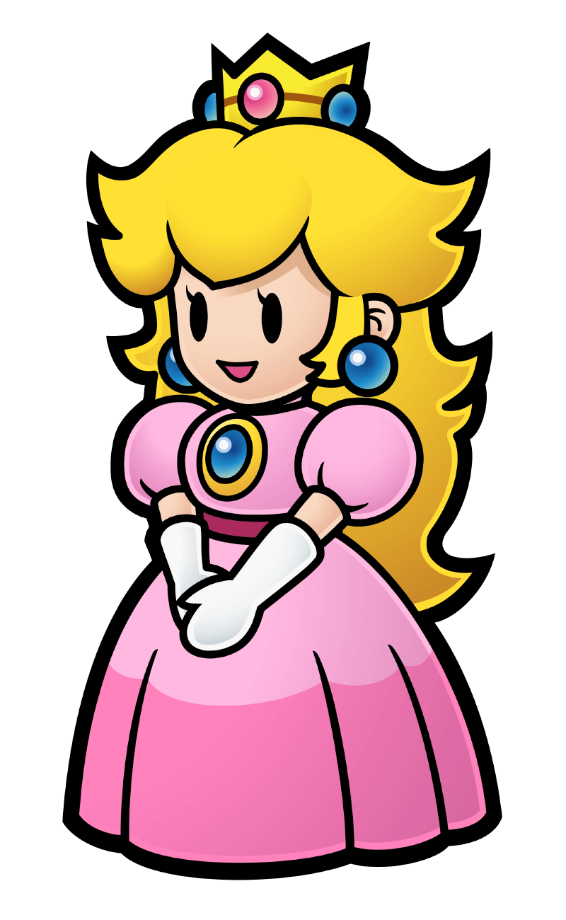 Princess Peach Art from Paper Mario: The Thousand-Year Door