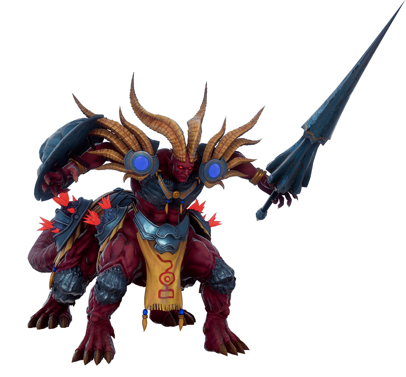 Dantarg Second Form Art from Romancing SaGa 2: Revenge of the Seven