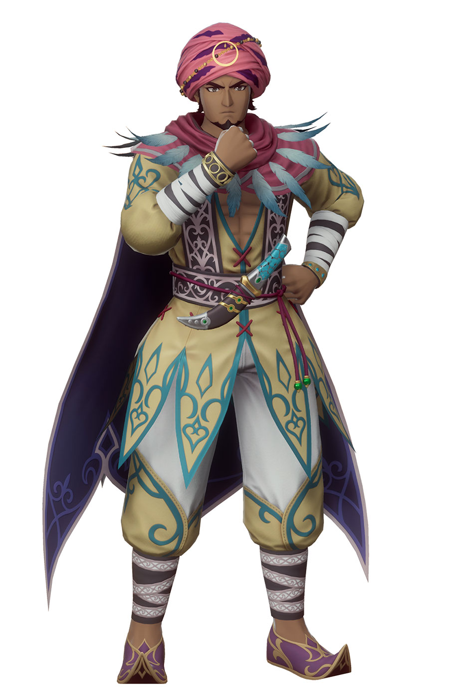 Desert Guard Sharrkan Art from Romancing SaGa 2: Revenge of the Seven