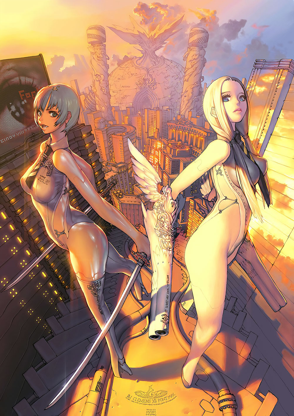 Early Project Eve Twins Illustration from Stellar Blade