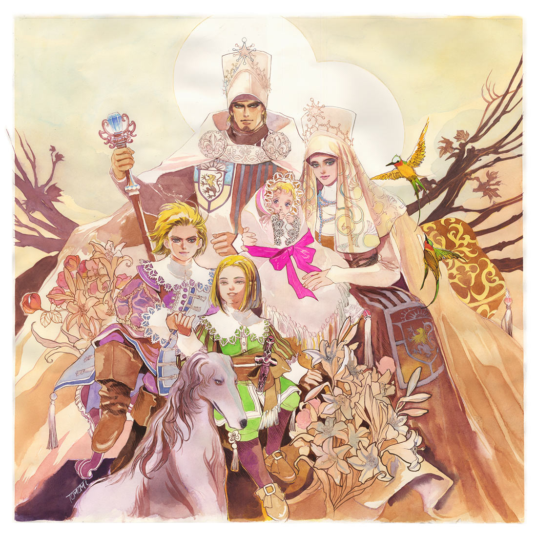 Gustave Royal Family Art from SaGa Frontier 2
