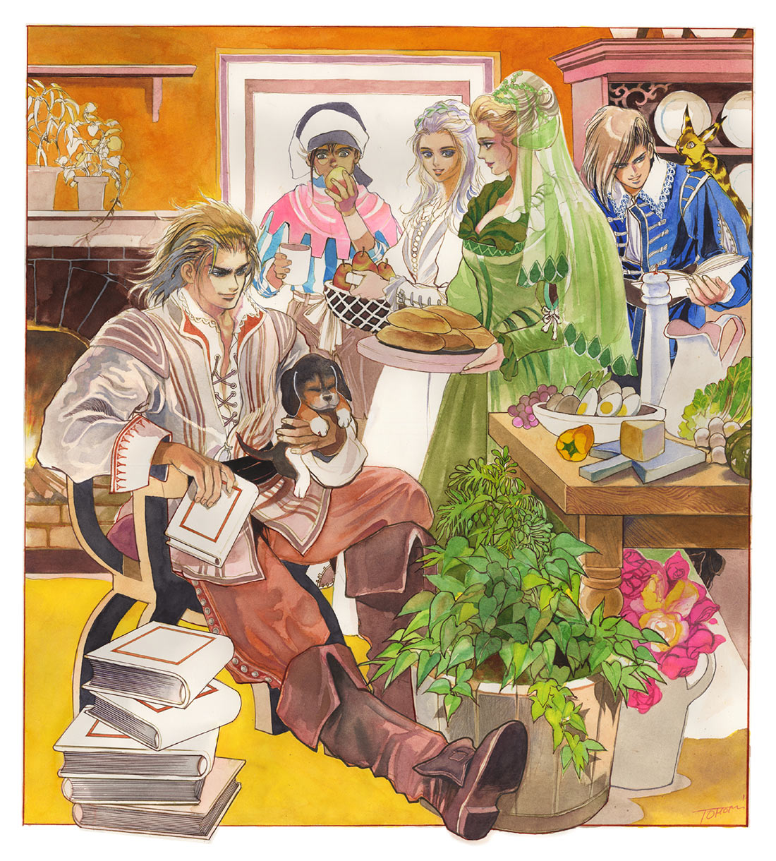 Gustave XIII and Friends Art from SaGa Frontier 2